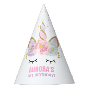 Chapeaux De Fètes Fête d'anniversaire de licorne de casquette de