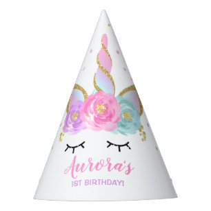 Chapeaux De Fètes Fête d'anniversaire de licorne de casquette de