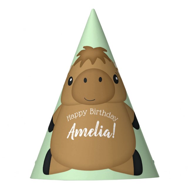 Chapeaux De Fètes Fête d'anniversaire de l'orignal vert (Devant)