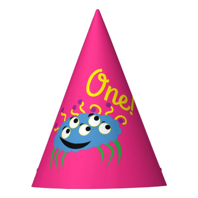 Chapeaux De Fètes Fête d'anniversaire de Monster (Devant)