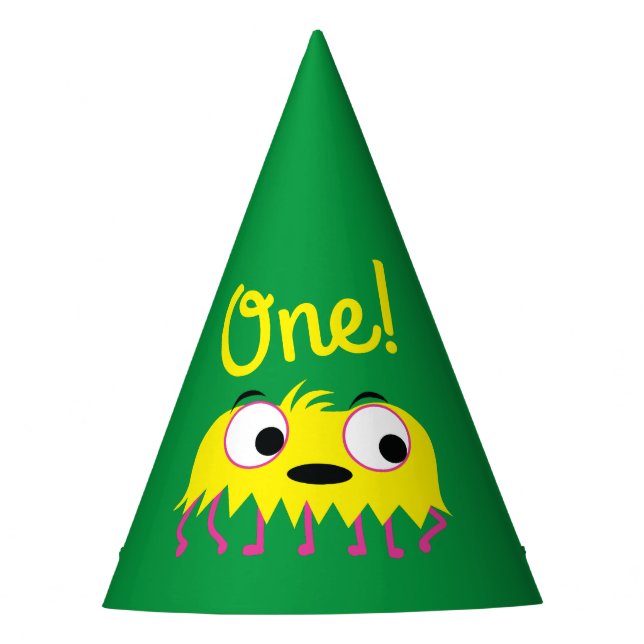 Chapeaux De Fètes Fête d'anniversaire de Monster (Devant)