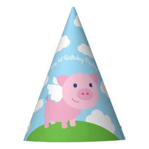 Chapeaux De Fètes Fête d'anniversaire de vol de cochon