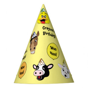 Chapeaux De Fètes Fête d'anniversaire des animaux de ferme