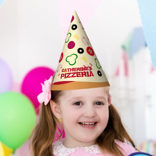 Chapeaux De Fètes Fête d'anniversaire des enfants Pizza Party