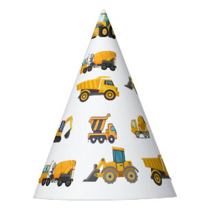 Chapeaux De Fètes Fête d'anniversaire du camion de construction