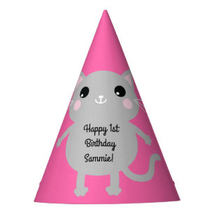Chapeaux De Fètes Fête d'anniversaire du chat