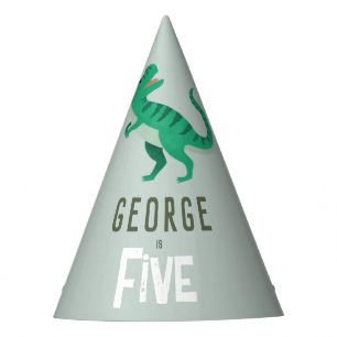 Chapeaux De Fètes Fête d'anniversaire Garçons Jungle Dinosaure T-Rex