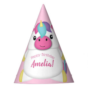 Chapeaux De Fètes Fête d'anniversaire licorne rose