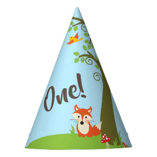 Chapeaux De Fètes Fête d'anniversaire mignonne de région boisée