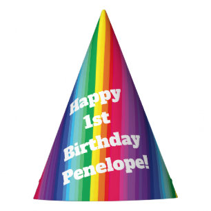 Chapeaux De Fètes Fête d'anniversaire Rainbow