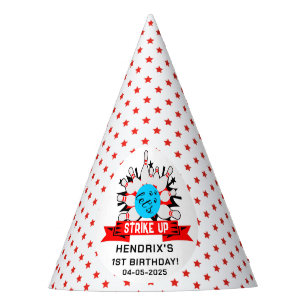 Chapeaux De Fètes Fête d'anniversaire rétro de bowling pour enfants 
