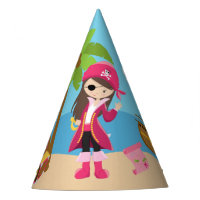 Fête d'anniversaire rose de fille de pirate
