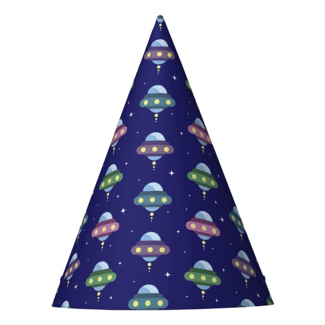 Chapeaux De Fètes Fête d'anniversaire UFO Space (Devant)