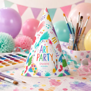 Chapeaux De Fètes Fête d'art colorée pour enfants 6e anniversaire pe