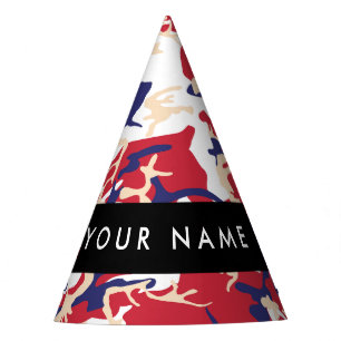 Chapeaux De Fètes Fête de l'Indépendance Camouflage Votre nom Person