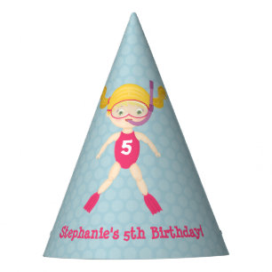 Chapeaux De Fètes Fête de Plage de Fille de Snorkeling