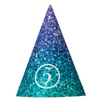 Fête Étincelante Violet Lavande & Vert Aqua Bleu T