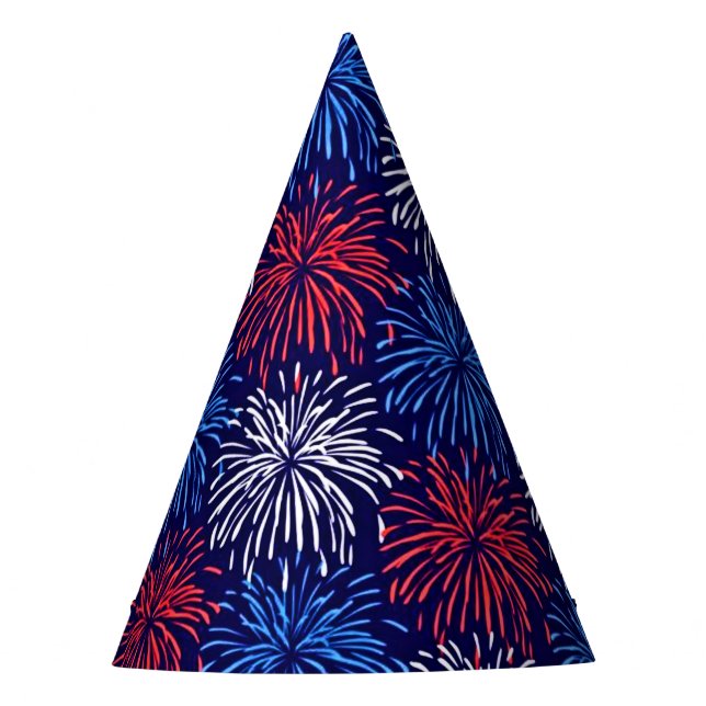 Chapeaux De Fètes Feu d'artifice patriotique (Devant)