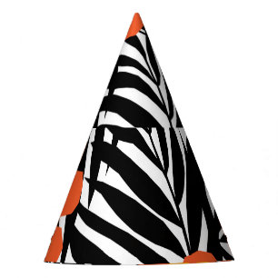 Chapeaux De Fètes Feuilles de palmiers tropicaux, application vintag