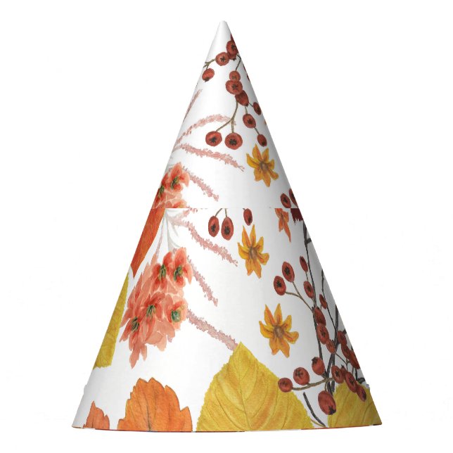 Chapeaux De Fètes Feuilles et Roses de l'automne (Devant)