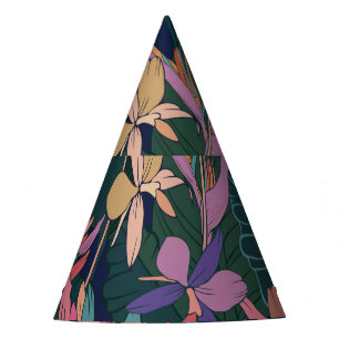 Chapeaux De Fètes Feuilles tropicaux, fleurs : vintages.