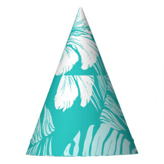 Chapeaux De Fètes Feuilles tropicaux : Motif Plante Vintage