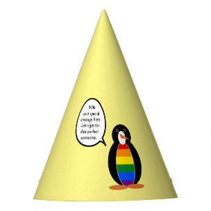 Chapeaux De Fètes Fierté Gay Mme Pingouin Personnalisée