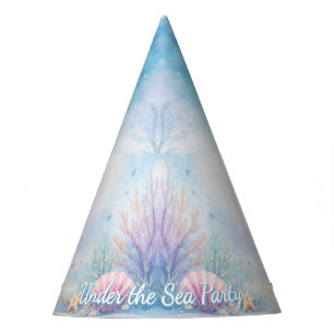 Chapeaux De Fètes Fille pastel sous l'océan Océan Mignon Anniversair