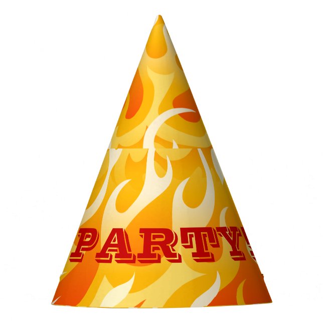 Chapeaux De Fètes Flammes chaudes (Devant)