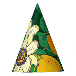 Chapeaux De Fètes Fleur de Passionflower : Arrière - plan noir Vinta