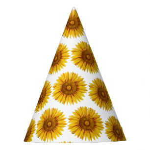 Chapeaux De Fètes Fleur de tournesol Vintage