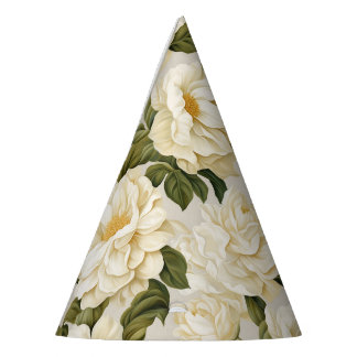 Chapeaux De Fètes Fleurs beiges d'ivoire de Bohême