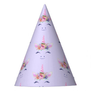 Chapeaux De Fètes Fleurs de Licorne Mignonne Fabuleuse Visage 2