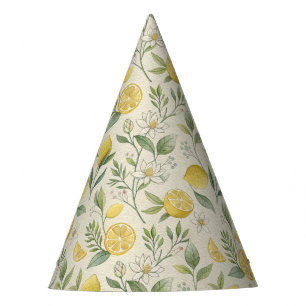 Chapeaux De Fètes Fleurs et citrons Motif Casquette