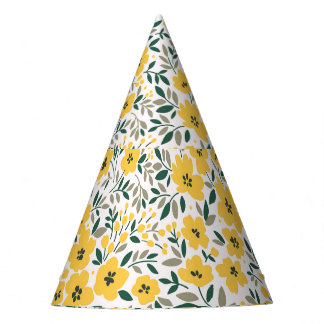 Chapeaux De Fètes Fleurs jaunes : moderne floral sans soudure.
