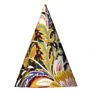 Chapeaux De Fètes Floral Vintage Provence Motif multicolore