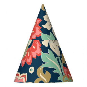 Chapeaux De Fètes Flore colorée Folk : Main tirée