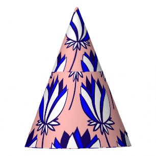 Chapeaux De Fètes Flore symétrique : Motif Vintage coloré