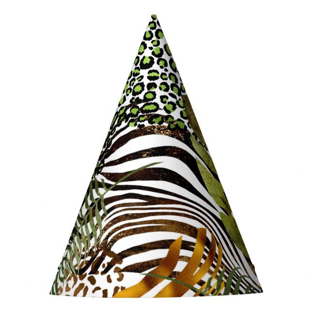 Chapeaux De Fètes Forêt abstraite colorée (Devant)