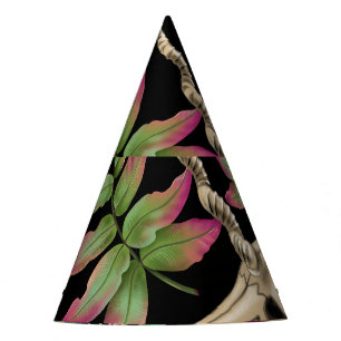 Chapeaux De Fètes Forêt magique Unicorn Motif foncé.