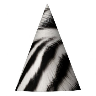 Chapeaux De Fètes Fourre d'impression Zebra