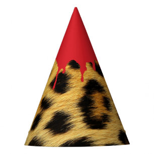 Chapeaux De Fètes Fourrure de léopard Halloween - Morsure sanglante