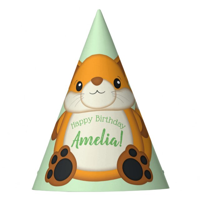 Chapeaux De Fètes Fox fête d'anniversaire Green (Devant)