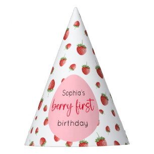 Chapeaux De Fètes Fraise Anniversaire Berry First