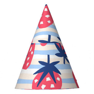 Chapeaux De Fètes Framboise Art : Motif doux sans couture