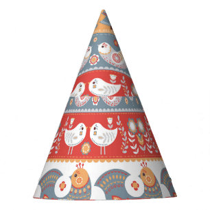 Chapeaux De Fètes Frontières scandinaves : design textile vintage.