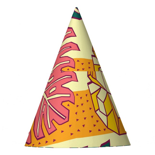 Chapeaux De Fètes Fruits tropicaux : Conception Motif dynamique (Devant)