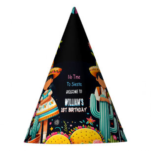 Chapeaux De Fètes fun cactus mignon uno taco première fête 1er anniv