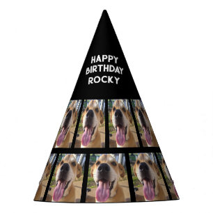 Chapeaux De Fètes Fun Custom Dogs Photo Anniversaire Personnalisé