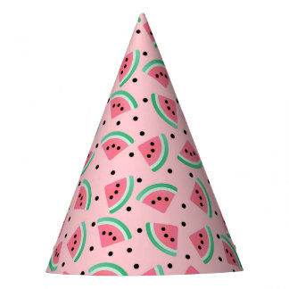 Chapeaux De Fètes Fun Watermelon Slice Motif Summer Vibes